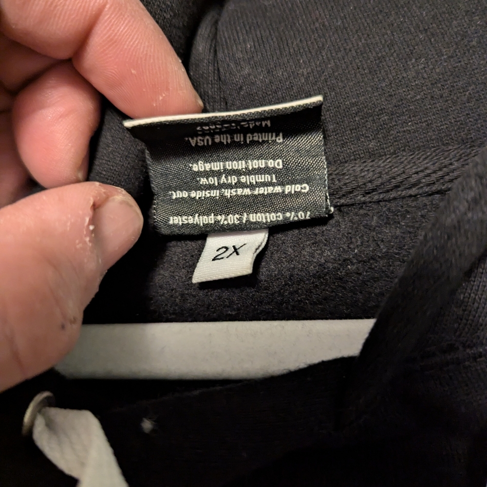 Cookies hoodie XXL/ BLACK/ WHITE writing - Picture 2 of 2
